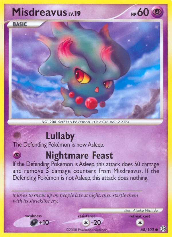 Misdreavus Pokemon card