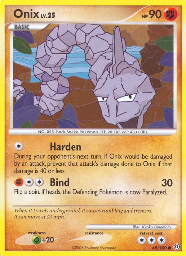 Onix Pokemon card