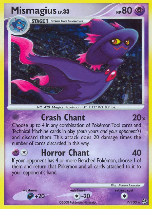 Mismagius Pokemon card