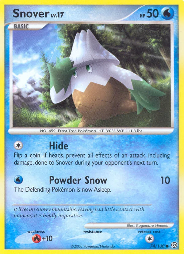 Snover Pokemon card