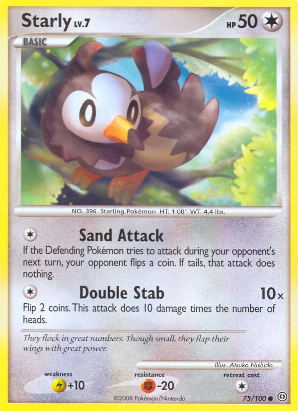 Starly Pokemon card