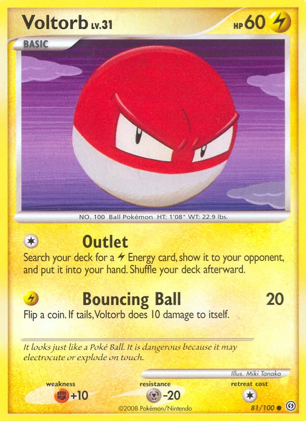 Voltorb Pokemon card