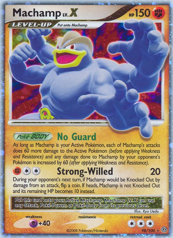 Machamp LV.X Pokemon card