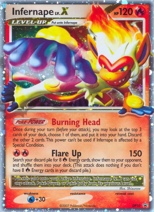 Infernape LV.X Pokemon card