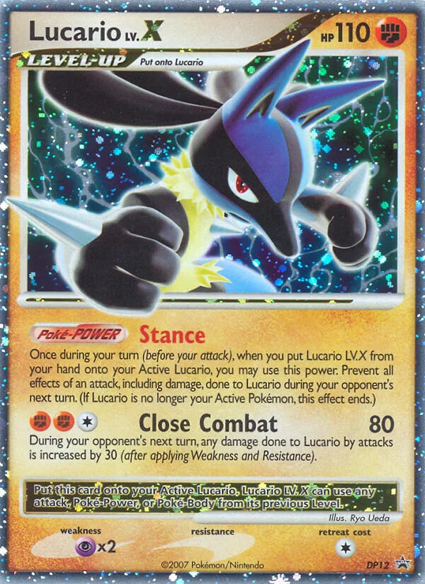 Lucario LV.X Pokemon card