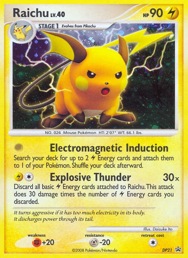 Raichu Pokemon card