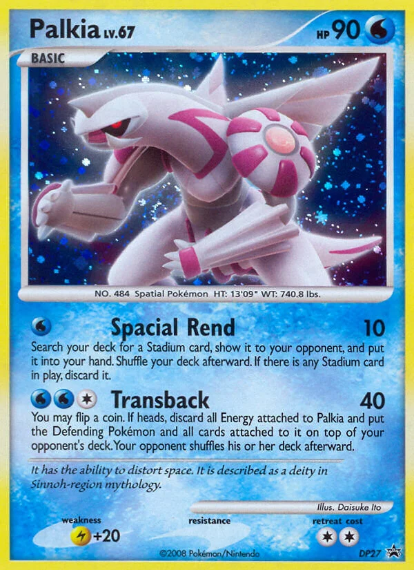 Palkia Pokemon card
