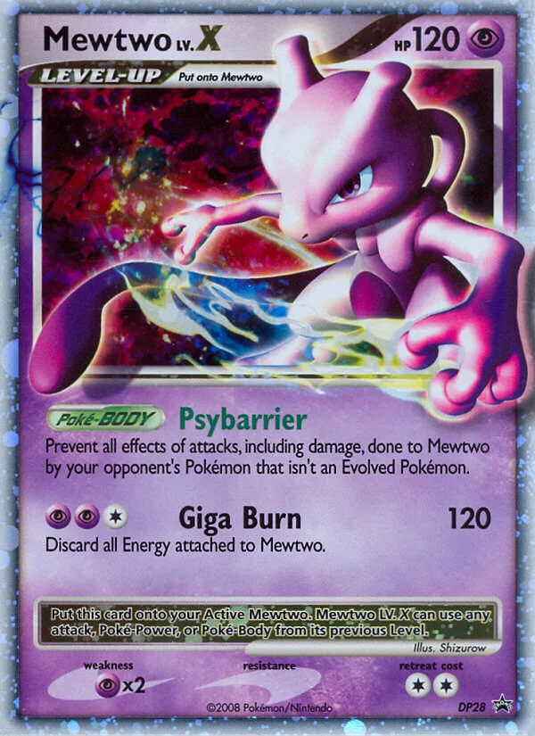 Mewtwo LV.X Pokemon card