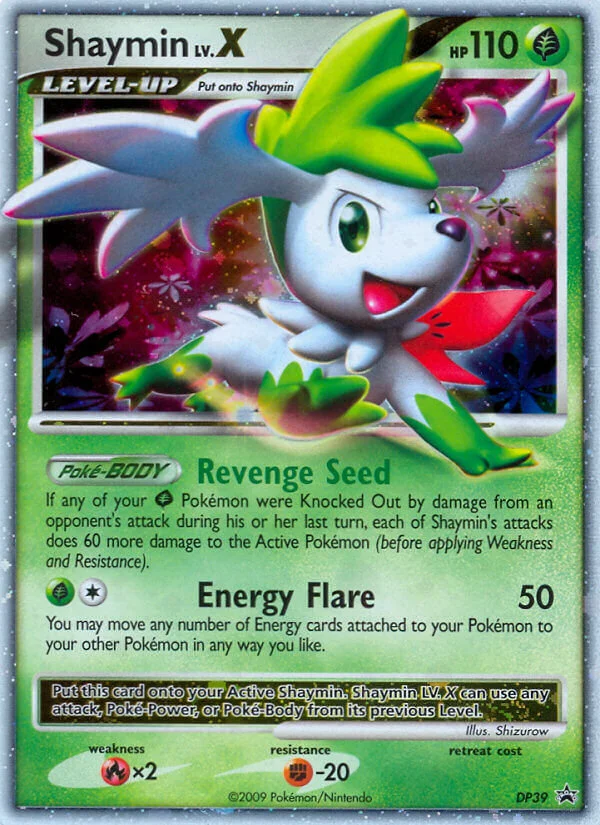 Shaymin LV.X Pokemon card