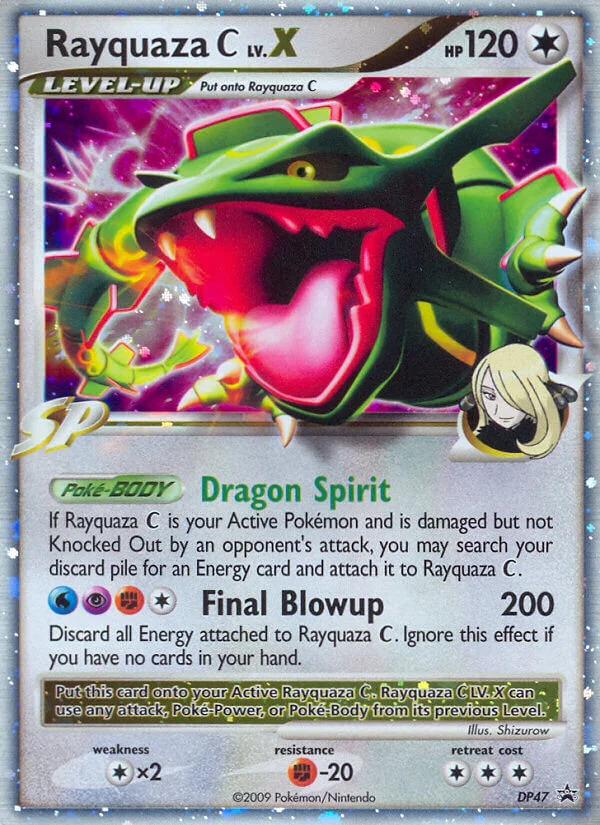 Rayquaza C LV.X Pokemon card