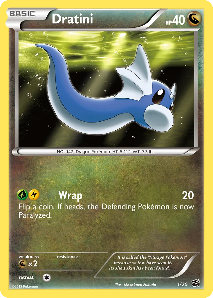 Dratini Pokemon card