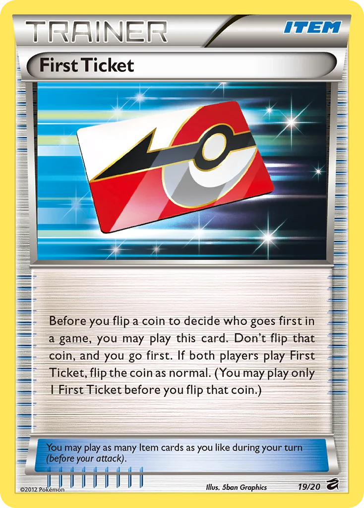 First Ticket Pokemon card