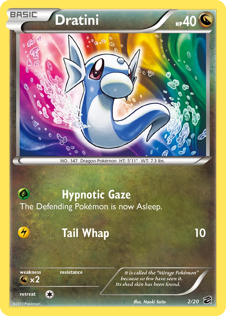 Dratini Pokemon card