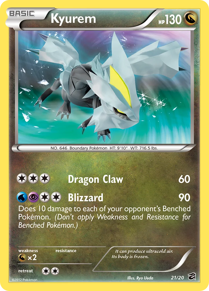 Kyurem Pokemon card