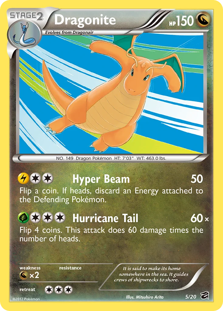 Dragonite Pokemon card