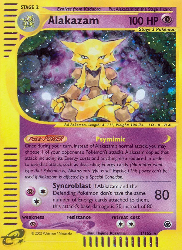 Alakazam Pokemon card