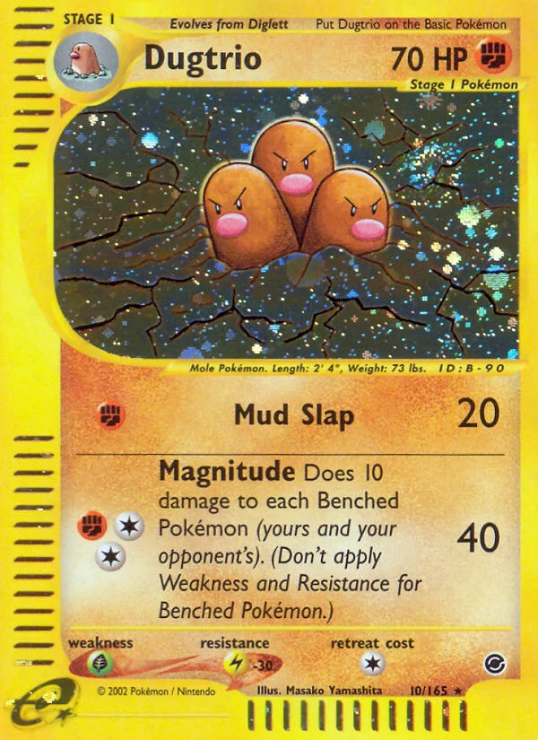 Dugtrio Pokemon card