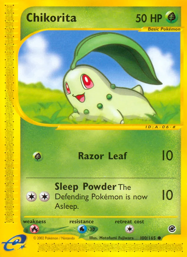 Chikorita Pokemon card