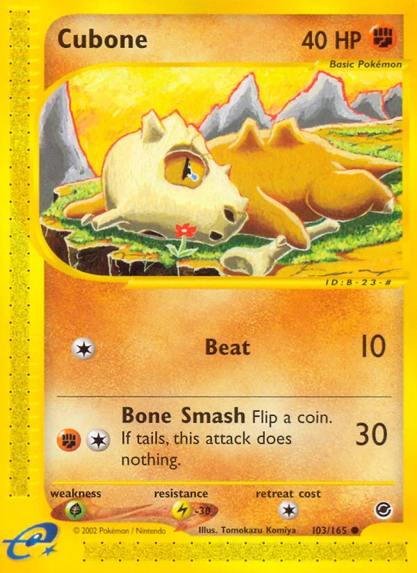 Cubone Pokemon card