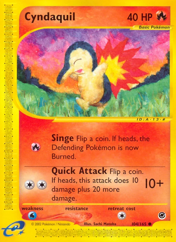 Cyndaquil Pokemon card