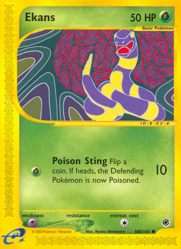 Ekans Pokemon card