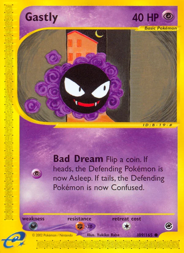 Gastly Pokemon card