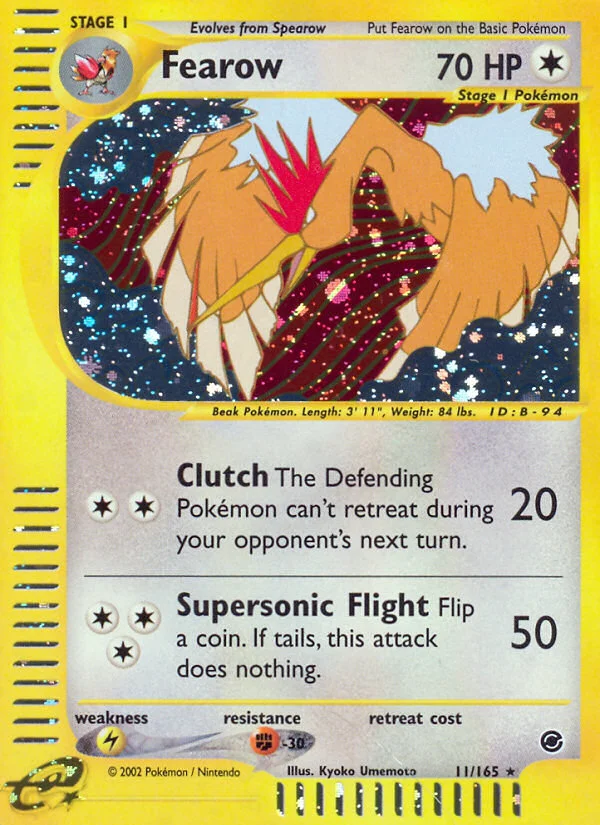 Fearow Pokemon card