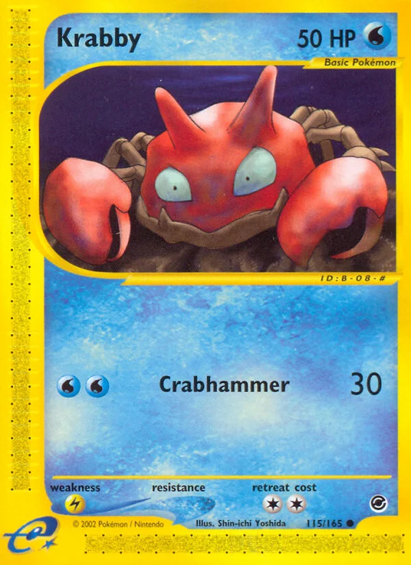 Krabby Pokemon card