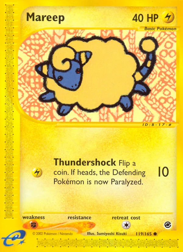 Mareep Pokemon card