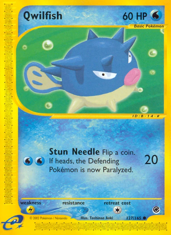 Qwilfish Pokemon card
