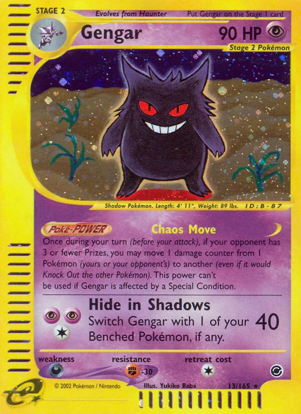 Gengar Pokemon card