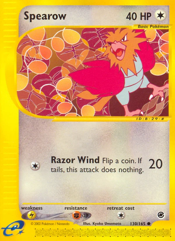 Spearow Pokemon card