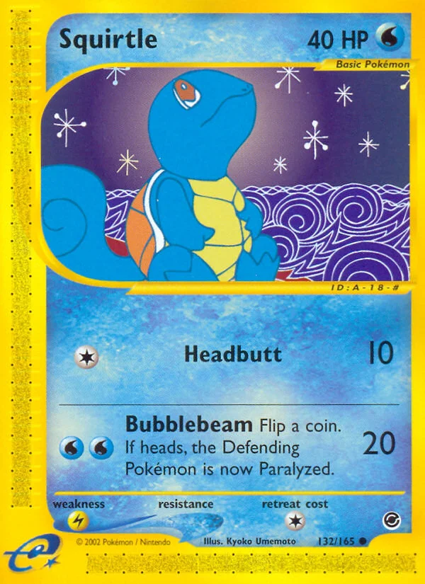 Squirtle Pokemon card