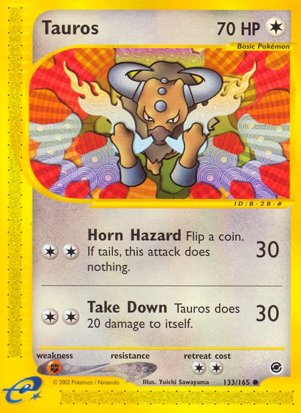 Tauros Pokemon card