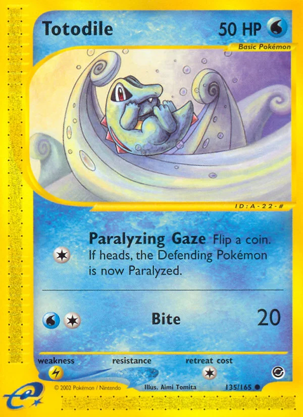 Totodile Pokemon card