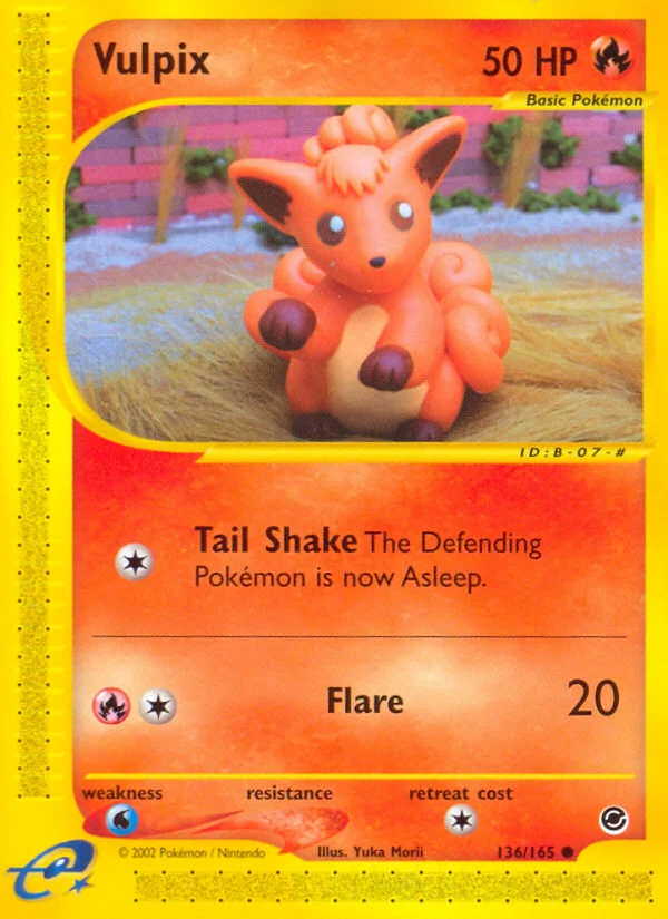 Vulpix Pokemon card