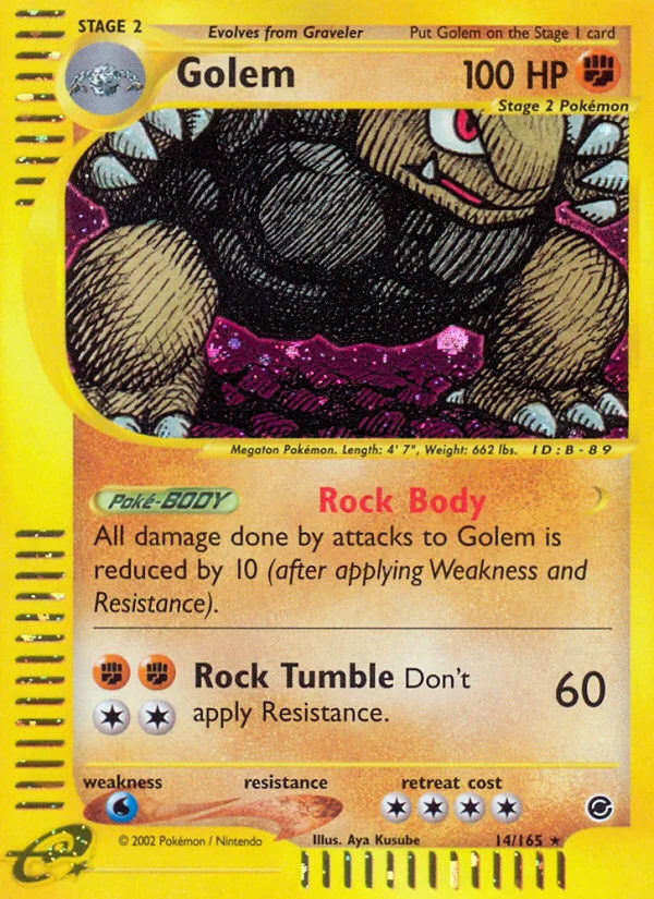 Golem Pokemon card