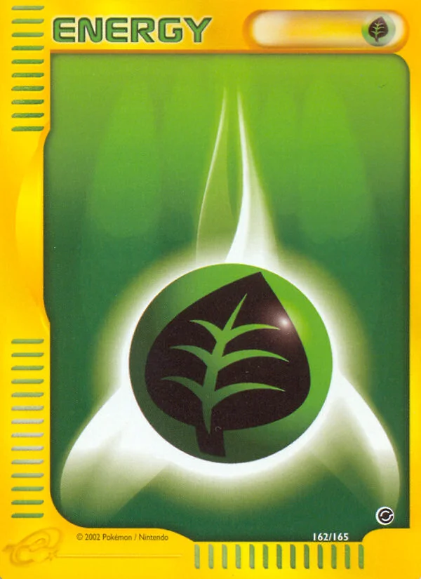 Grass Energy Pokemon card