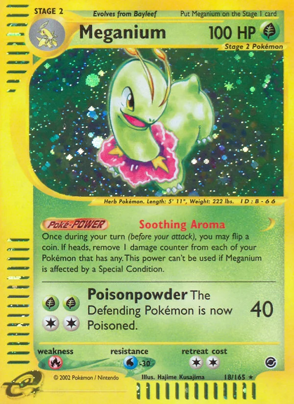 Meganium Pokemon card