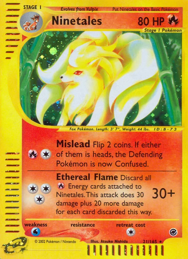 Ninetales Pokemon card