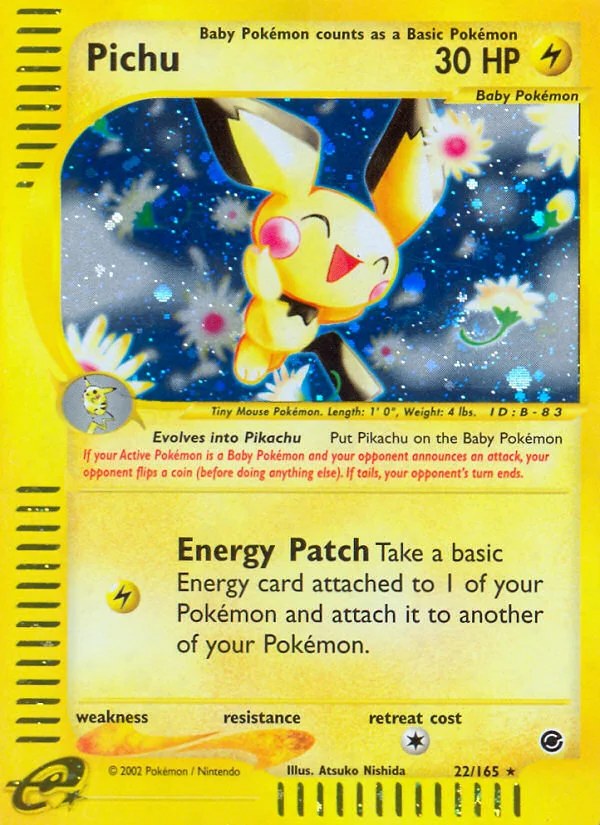 Pichu Pokemon card