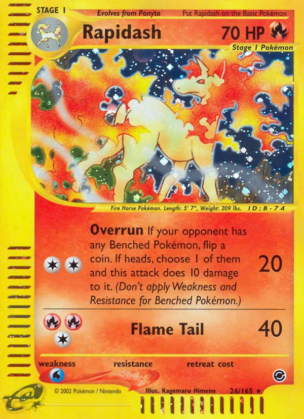 Rapidash Pokemon card