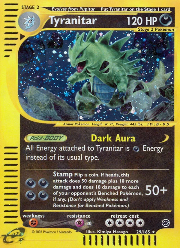 Tyranitar Pokemon card