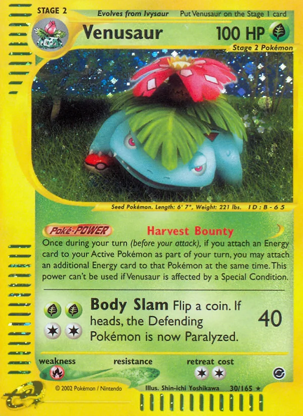 Venusaur Pokemon card