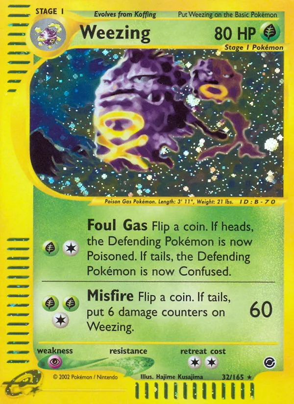 Weezing Pokemon card