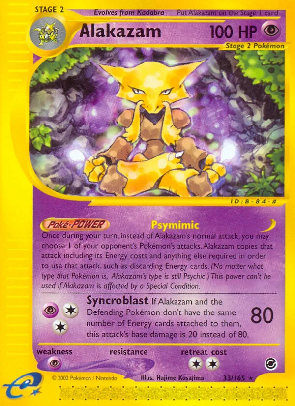Alakazam Pokemon card