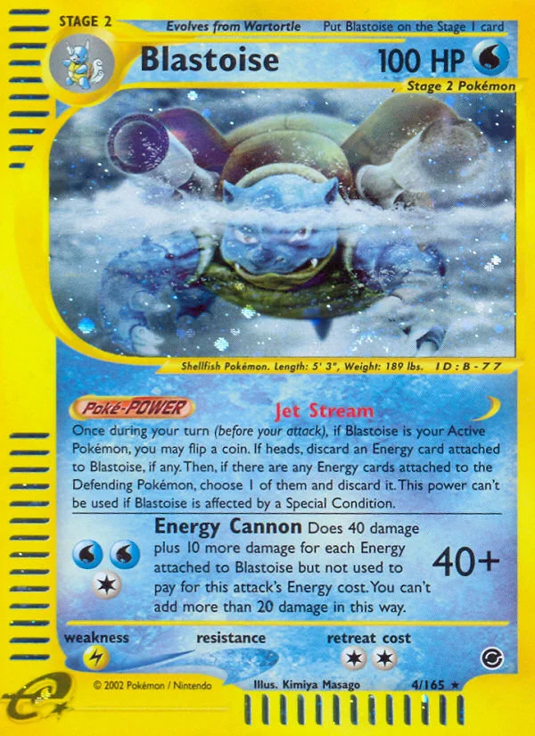 Blastoise Pokemon card