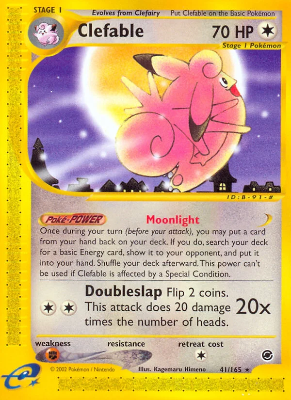 Clefable Pokemon card