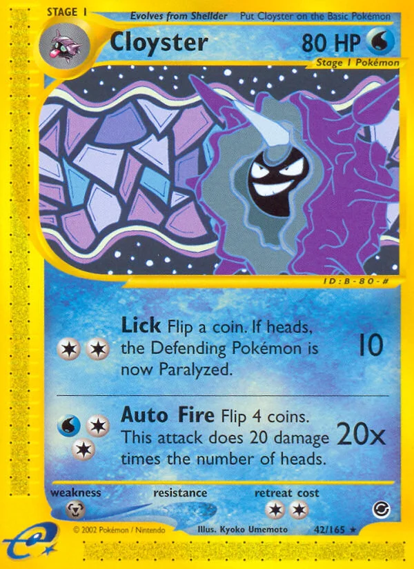 Cloyster Pokemon card