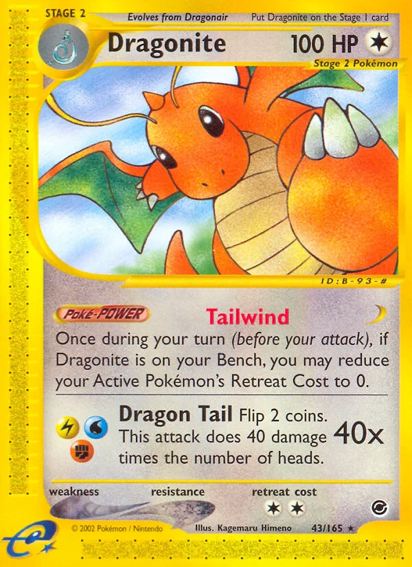 Dragonite Pokemon card
